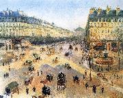 Camille Pissarro Theater Square, the French winter morning Sweden oil painting artist